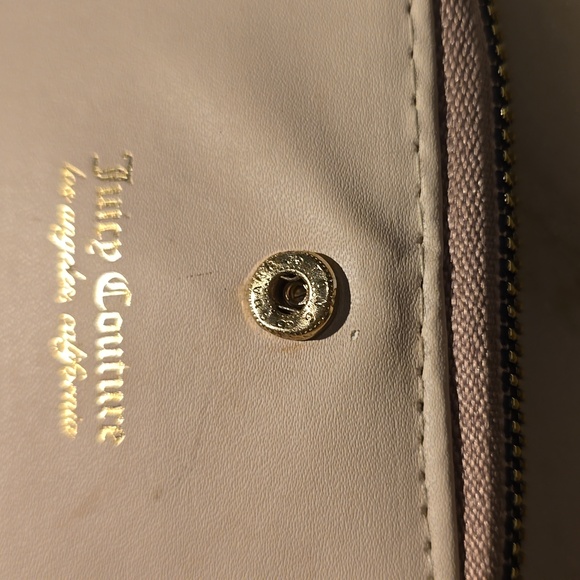 NWT Juicy Couture Dusty Blush Not Your Babe Small Wallet Zipper Charms B… - Picture 11 of 11